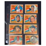 (8) 1960 Topps Rookie Star Baseball Cards