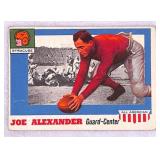 1955 Topps All-American Joe Alexander Card