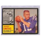 1962 Topps Johnny Unitas Football Card