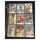 (9) 1973 Topps Baseball HOF Cards