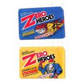 Zero Heroes Bubble Gum Sticker Packs
