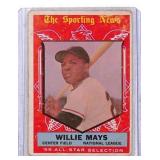 1959 Topps Willie Mays All Star Card #563
