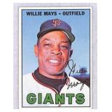 1967 Topps Willie Mays Crease Free