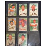 (8) 1952 Bowman Baseball Cards