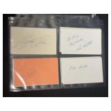 (24) Signed Boston Red Sox Index Cards