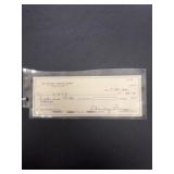2001 Charley Trippi Signed Check