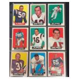 (9) 1964 Topps Football Cards