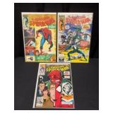 (3) 1980s - 1990s Amazing Spider-Man Comic Books