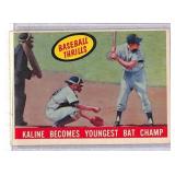 1959 Topps Baseball Thrills Al Kaline Card