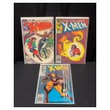 (3) 1980s The Uncanny X-Men Comic Books