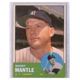 1963 Topps Mickey Mantle Baseball Card #200