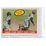 1959 Topps Baseball Thrills Hank Aaron VG