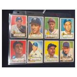 (8) 1952 Topps Baseball Cards