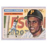 1956 Topps Roberto Clemente Crease Free