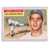 1956 Topps Sandy Koufax Crease Free
