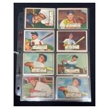 (16) 1952 Topps Baseball Cards