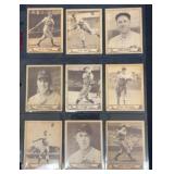 (9) 1940 Play Ball Baseball Cards