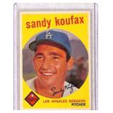1959 Topps Sandy Koufax #163 Baseball Card