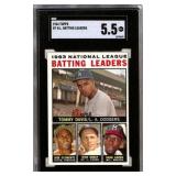 1964 Topps 1963 NL Batting Leaders Card SGC 5