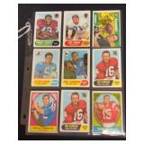 (9) 1960s Topps Football Hall of Fame