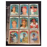 (45) 1972 Topps Baseball Cards