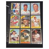 (9) 1966 Topps Baseball Stars