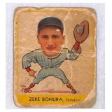 1938 Goudey Heads Up Zeke Bonura Card