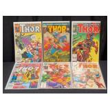 (6) 1970s - 1980s Marvel The Mighty Thor