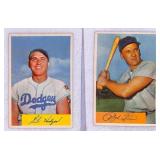 (2) 1954 Bowman Hodges, Kiner