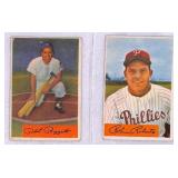 (2) 1954 Bowman Rizzuto/Roberts