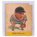 1938 Goudey Heads Up Ervin Fox Baseball Card