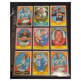 (9) 1967 Topps Football Cards with HOF