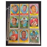 45 1960s Topps Football Cards