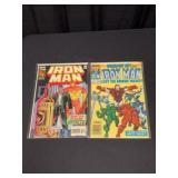 (2) 1980s - 1990s Marvel Iron Man #8 and #13
