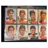 (22) 1954 Topps Baseball Cards