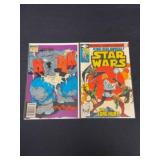(2) 1970s - 1980s Marvel Hulk and Star Wars