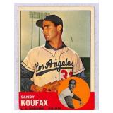 1963 Topps Sandy Koufax Crease Free