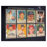 (8) 1952 Topps Baseball Cards