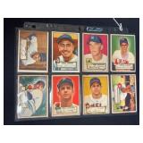(8) 1952 Topps Baseball Cards