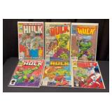 (6) Marvel Hulk Comic Books