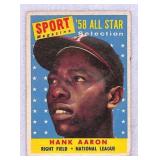 1958 Topps Hank Aaron All-Star Crease Free