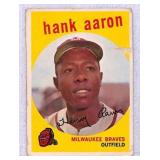 1959 Topps Hank Aaron Creased