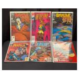 (6) 1980s - 1990s Detective Batman Comic Books