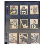 (12) 1950 Bowman Football Cards