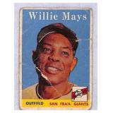 1958 Topps Willie Mays Low Grade