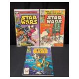 (3) 1970s - 1980s Marvel Star Wars Comic Books