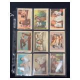 (9) 1959 Fleer The Three Stooges Trading Cards