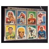(51) 1955 Bowman Football Cards Mixed grade