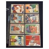 (8) 1952 Topps Baseball Cards