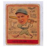 1938 Goudey Heads Up Julius Solters Card
